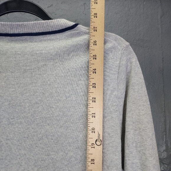 J Crew Sweater Women M Gray 100% Merino Wool Side Tie Long Sleeve Knit Tunic NEW - Picture 7 of 11